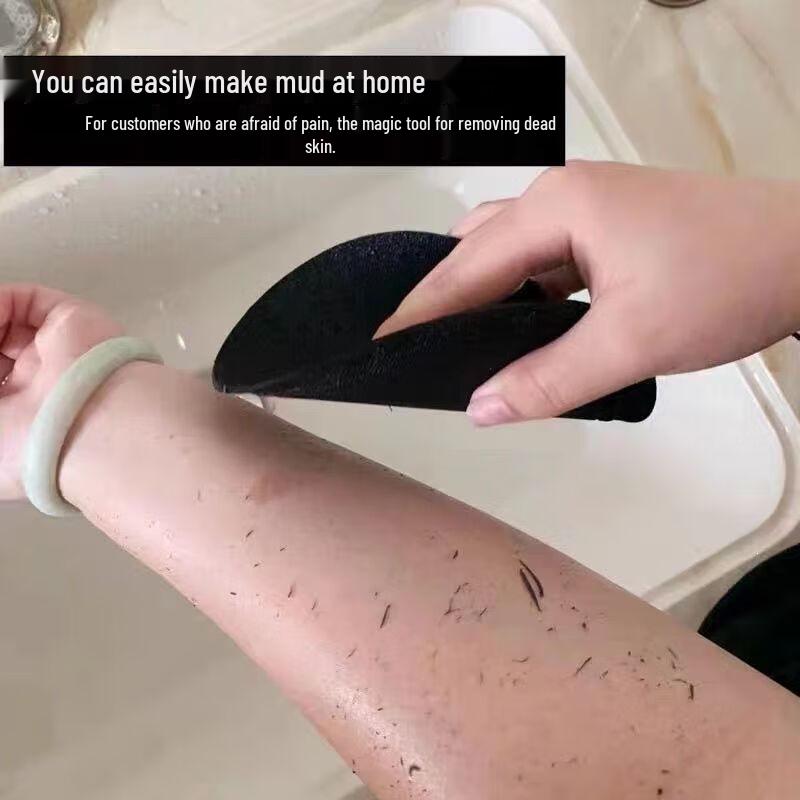 Runde Peeling-Handschuhe zur schmerzlosen Schlammentfernung - Unisex Badeduschwerkzeug & Rückenpeeling