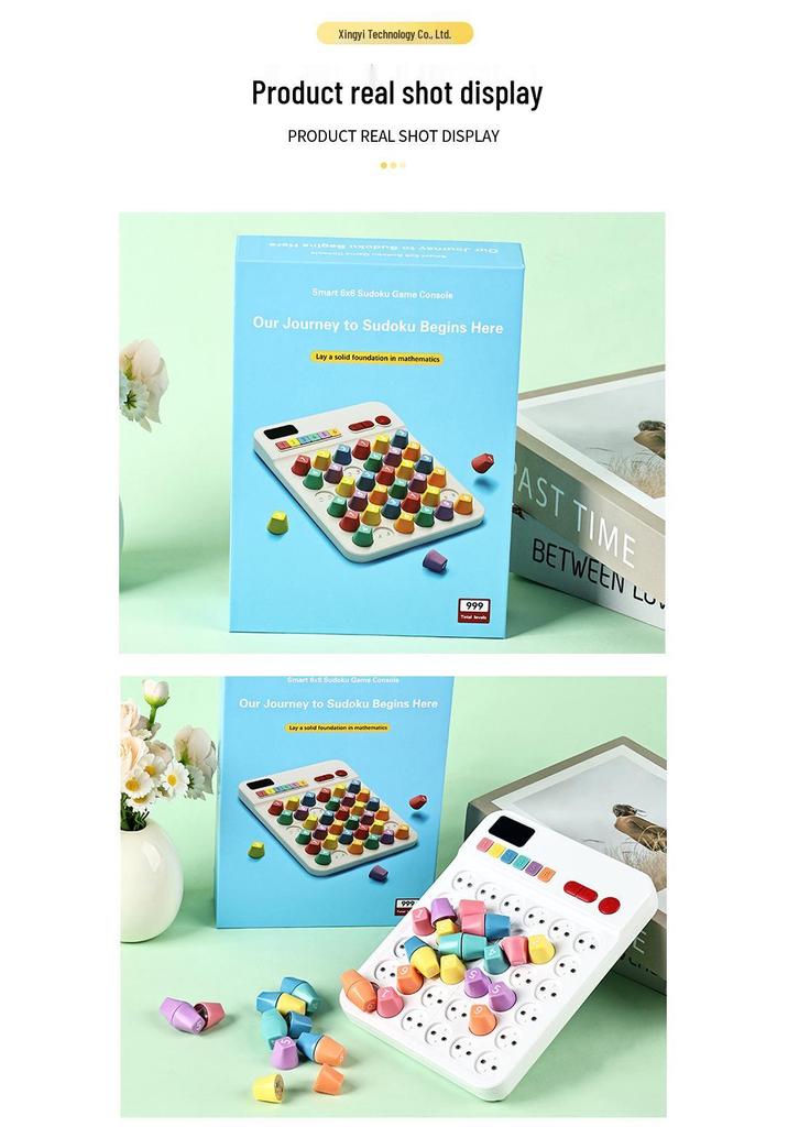 Smart 6x6 Sudoku Puzzle Game for Kids - Educational Math Toy
