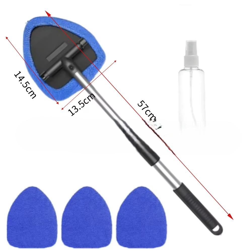 Aluminum Alloy Microfiber PVC Extended Telescopic Rod Car Glass Defogging Wiper Window Cleaning Brush Water Scraper Car Wash Standard
