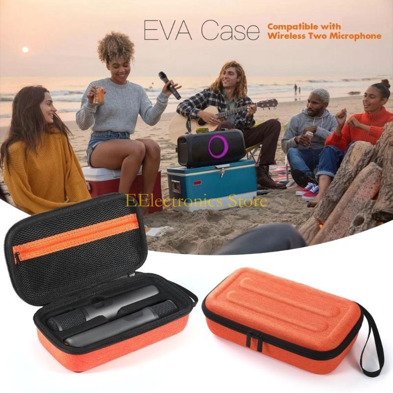 B03C Travel Carrying Case Storage Case for Microphone Splashproof Hard Shell Wireless Microphone Scratchproof Box