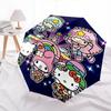 1pc Hello Kitty Automatic Opening/Closing Umbrella - Portable Tri-Fold Design with 8-Bone Iron Frame - Outdoor for Fans, Travelers, Everyday Use - Ide