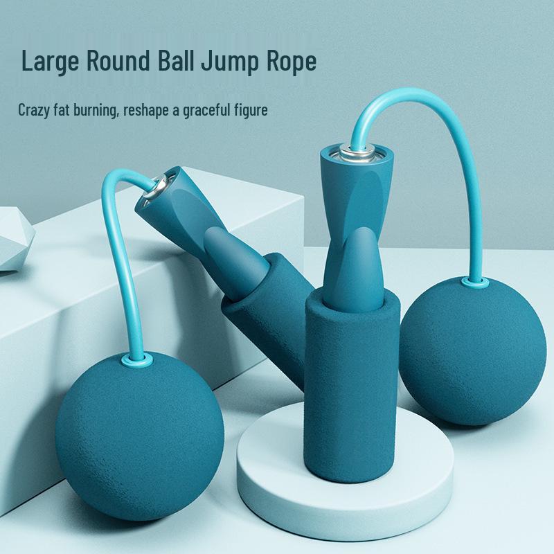 Weighted Cordless Jump Rope with Double Bearings for Indoor Training