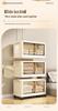 Foldable No-Installation Plastic Shoe Cabinet, Multi-Layer Floor-Standing Storage for Living Room, Bedroom, or Bedside