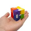 Regenbogenfarbe Abs Unendlicher Zauberwürfel Anti-Stress-Spielzeug Einfach zu spielen Handkreisel Büro Würfel Stressabbau Spielzeug