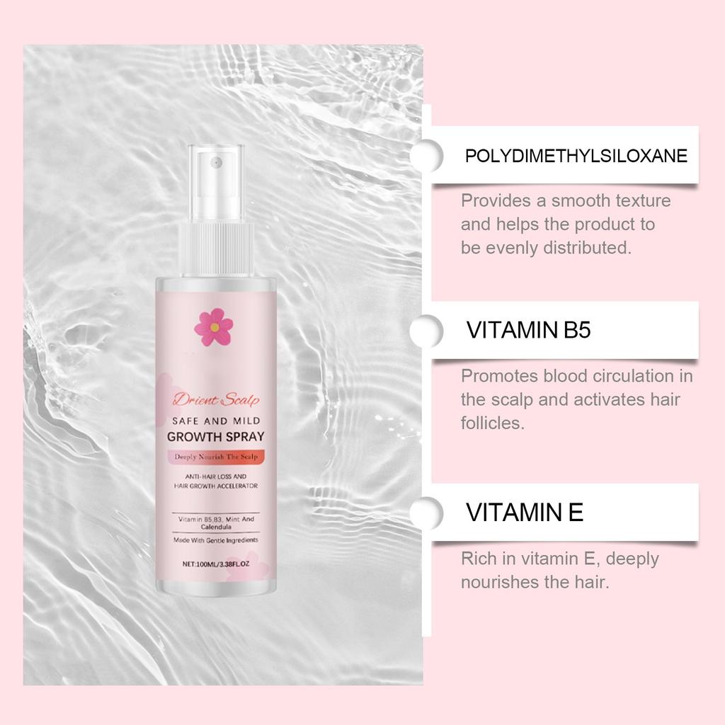 Hair Growth Spray Nourishes Hair Follicles Strengthens Hair  Hair Loss And Strengthens Hair To Promote New Hair Growth 100ml
