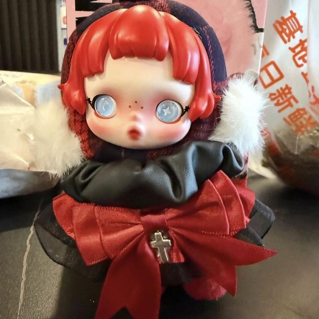 SP Baby Clothes Light Weaving Garden Winter Movement Vinyl Plush Skullpanda Clothes Second Generation [excluding Dolls]