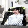 1Pc Cha Eun-woo Print Blanket Soft Comfortable Polyester Throw All Seasons Use Bedroom Office Outdoor Christmas Gift Choice Portrait Photo Print Print