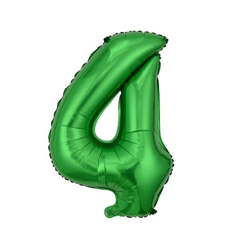 Small Digital Balloon 16-Inch Us Version Of Thin Body Decoration Birthday Party Aluminum Film Balloon Digital Balloon