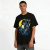 Grim Reaper Beer Print T-shirt Dark Humor Casual Crewneck Tee Pure cotton T-shirt