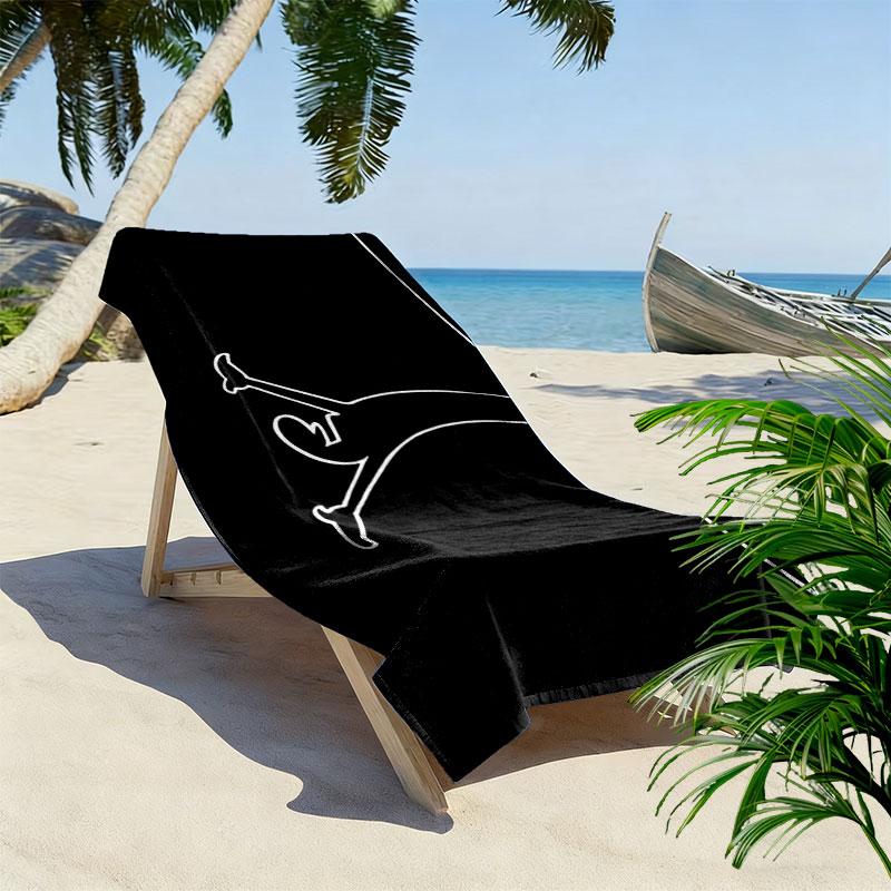 Osvaldo Cavandoli Print Beach Towel, Large Soft Quick Dry Towel for Beach Camping Swimming