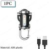 New COB LED Flashlight Keychain USB Rechargeable Waterproof Portable Camping Lantern for Stroller/Walking/Camping /Riding