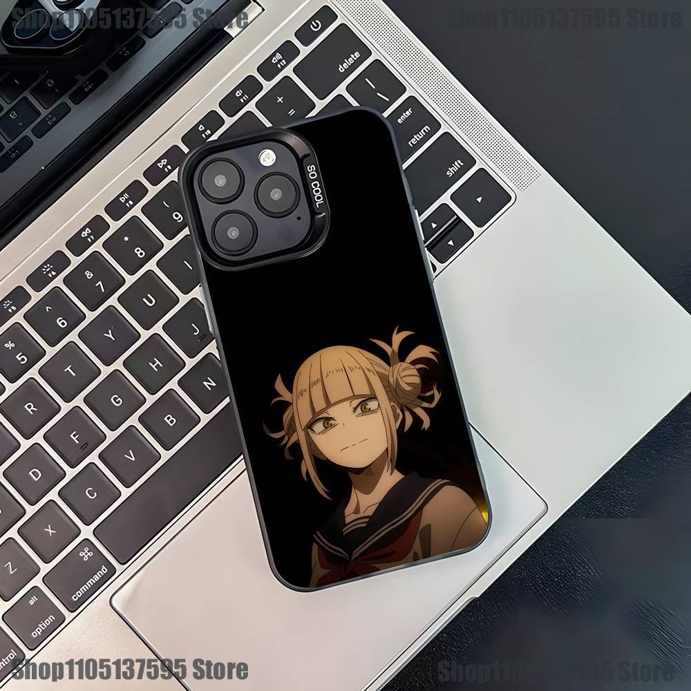 Anime Toga Himiko Phone Case For iPhone 17,16,15,14,13,12,11,Pro,XS,Max,Plus,Mini,SE4,E Black Matte Shockproof Cover