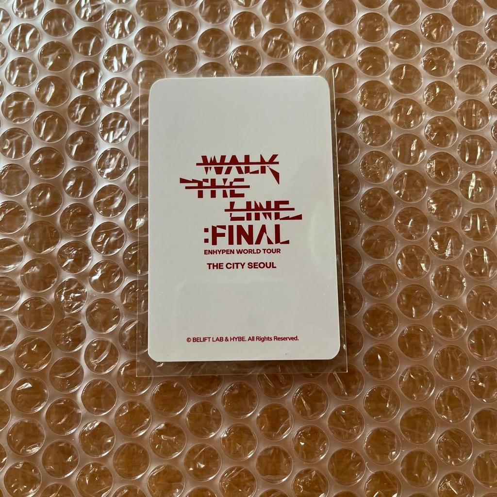 [USED] WALK THE LINE FINAL Pop-up Purchase Bonus: Sunwoo