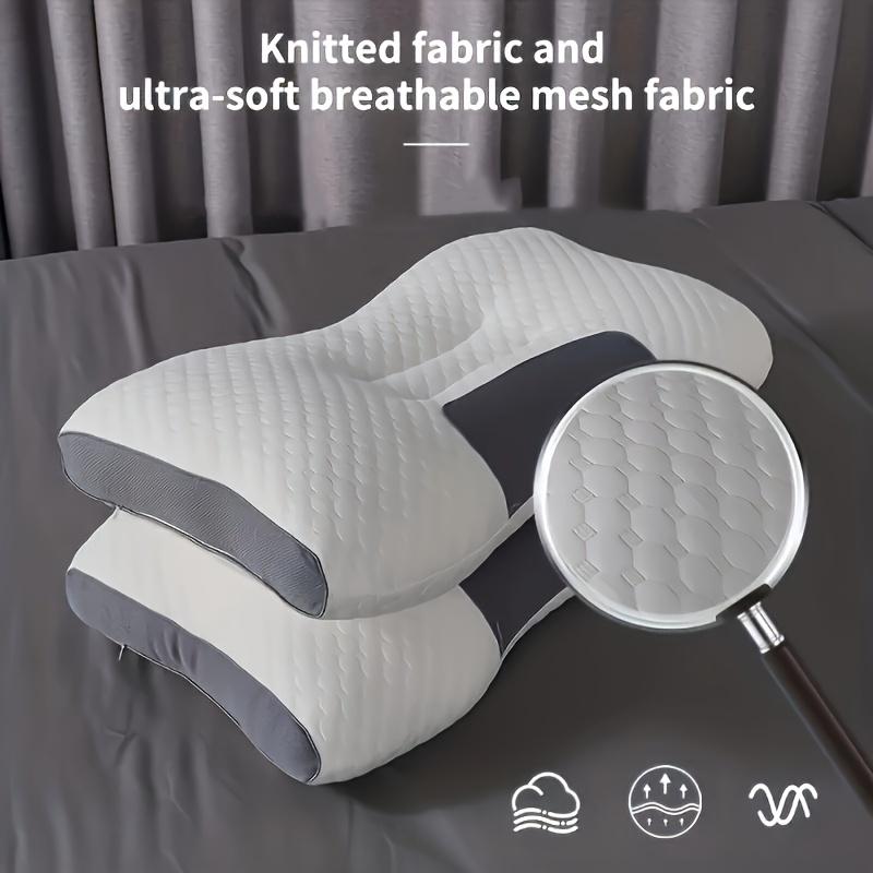 Washable Knitted Massage Pillow for Neck Support and Sleep Aid Ideal for Adults, Students, and Home Use