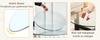 Separate Round Tabletop Made of Tempered Glass – Diameter 76 cm, Thickness 0.72 cm, Durable and Space-Saving. No Assembly Required.