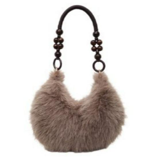 Trendige Plüsch-Umhängetasche - Neue Mode Textur Schultertasche