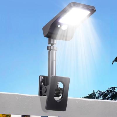 LIFENGSOLER 60-LED Solarleuchte, Außenbereich, IP65 wasserdicht, Bewegungssensor, 600 Lumen, Ultrahelles Tageslichtweiß, Vertikal und Horizontal zum Aufclipsen
