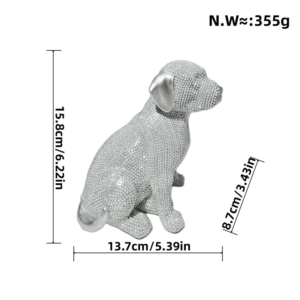New Products Labrador Creative Living Room Ornaments Desktop Home Decoration Resin Crafts Housewarming Gift