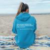 Unisex Oversized Hooded Pullover Fleece Sweatshirt With Letter Print Kangaroo Pocket