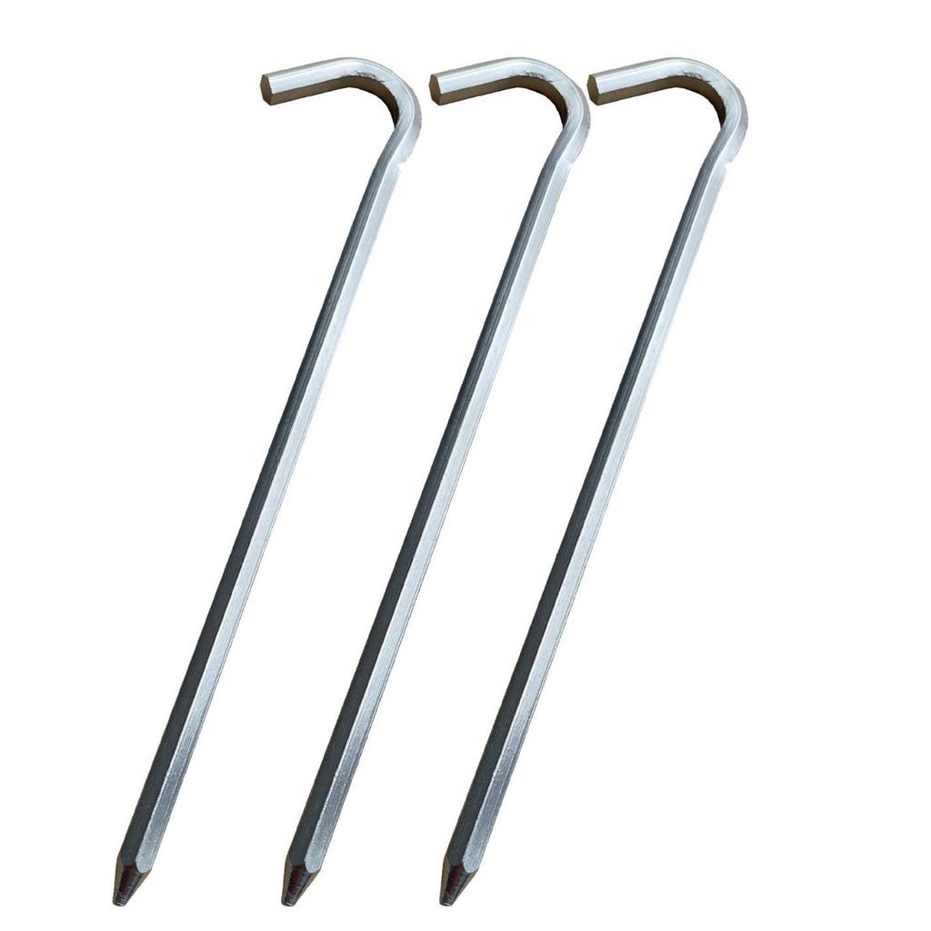 Outdoor Hoge Sterkte Aluminiumlegering Tentpennen, 18cm Grond Zeshoekig & 7-Vormig Kampeerpennen