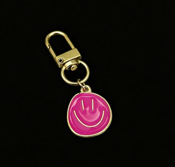 Creative Rainbow Smiley Face Keychain Pendant for Back-to-School
