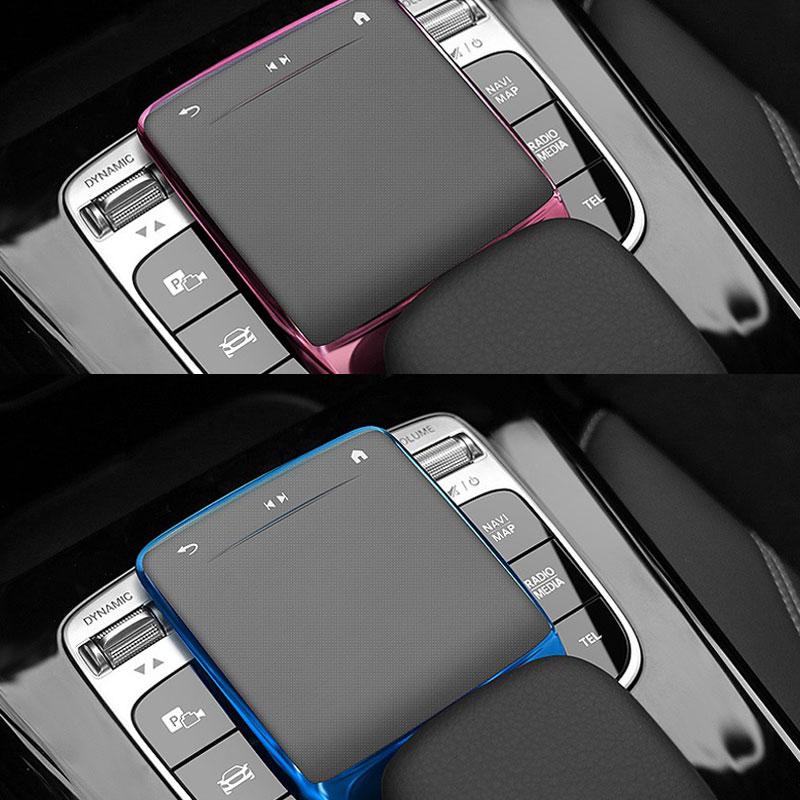 BKS2 For Mercedes Benz A B CLA GLE GLS GLB GLA Class W177 W247 C118 W167 X167 X247 H247 Car Center Console Mouse TPU Protector Cover