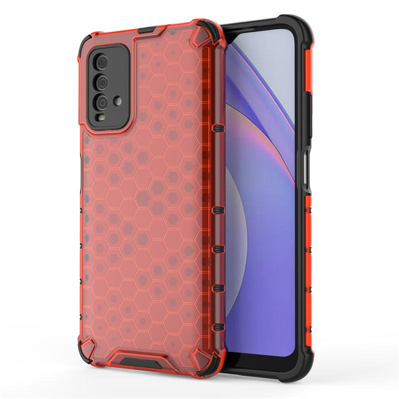 Shockproof Transparent Case For Xiaomi Redmi 9T Bumper Honeycomb Armor Back Case For Redmi 9T Case Cover For Redmi 9T 9A 10C 10A