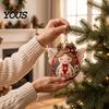 Decorative Fabric Patchwork Crafts Christmas Ball DIY Kit, Ornament Sewing Xmas Holiday Craft Projects for Adults Kit Adults, Handmade Tree Decoration