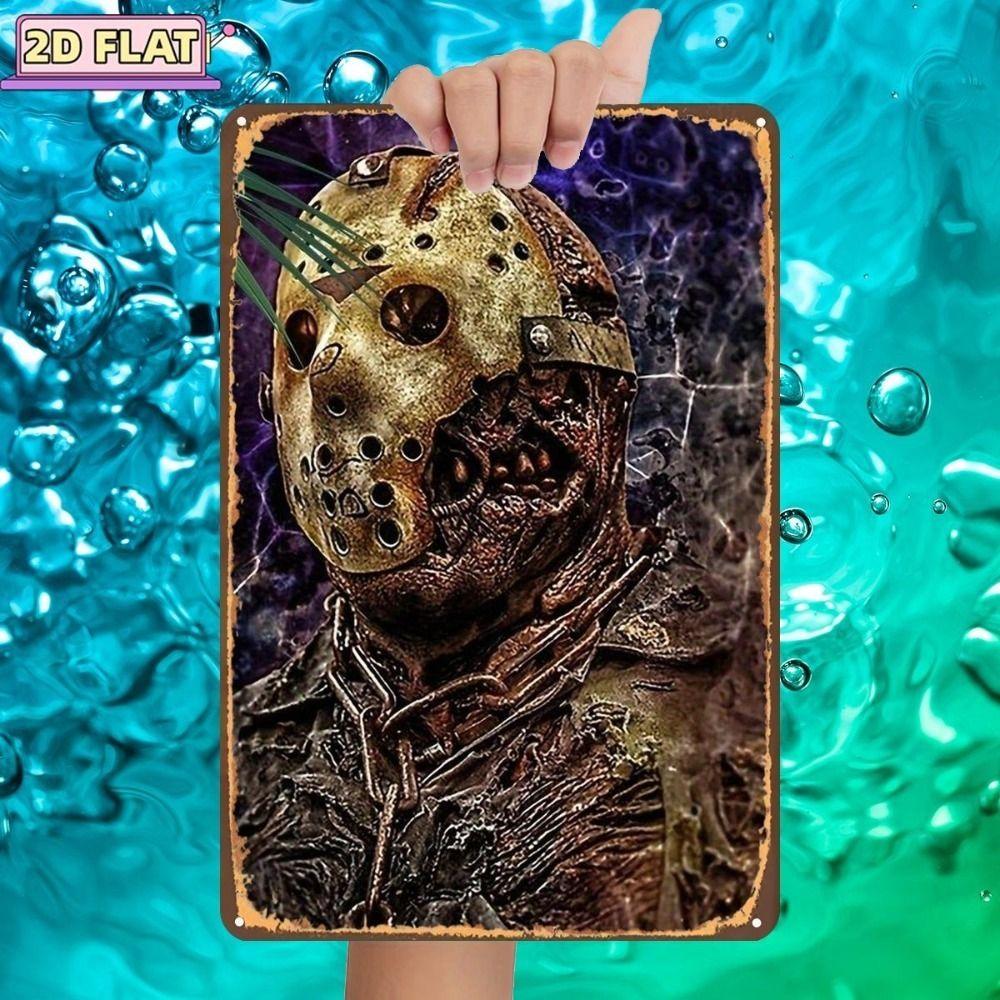 Metal Wall Sign Anime Horror Corpse Party Scene 20x30cm Decor