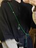 108-Bead Green Tassel Necklace - Long Chinese-Style Sweater Chain Accessory