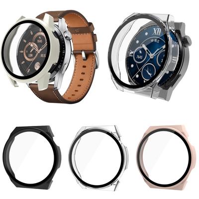 נרתיק מגן מסך מזכוכית קשיח ל-Huawei Watch GT3 Pro 46 מ"מ / Huawei Watch GT3 42 מ"מ 46 מ"מ אביזרי כיסוי מלא מגן