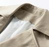 Spring Men's Casual Sports Versatile Loose Mid Length Double Breasted Windbreaker Jacket
