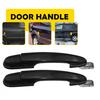 Set of 2 Exterior Door Handle Black For Hyundai Tucson 2005-2009 Rear Left Right