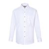 White Wrinkle Free Solid Collar Long Sleeve Shirt Cdc3b53013a0