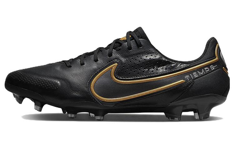 Nike Tiempo Legend 9 Elite Fg Black Metallic Gold CZ8482-007 40.5