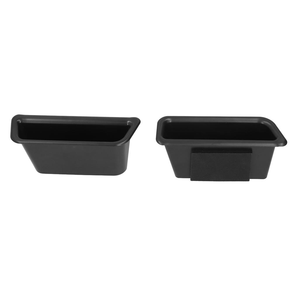 2PCS Car Front Door Handle Storage Box Pocket Black Replacement for Mustang 2015?2017