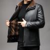 New One Clothes Three Wear Business Casual Nano Mink Take-off Liner Leather Jacket Jacket