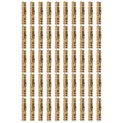 50Pcs Small Brasses Cabinet Hinges With Drilled Holes Concealed Cylinder Hinges for Smooth 135 Degree Rotates