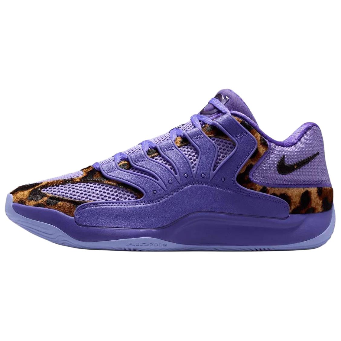 Nike KD 18 Breathable Basketball Shoes Unisex Purple Brown IO7518-500 44