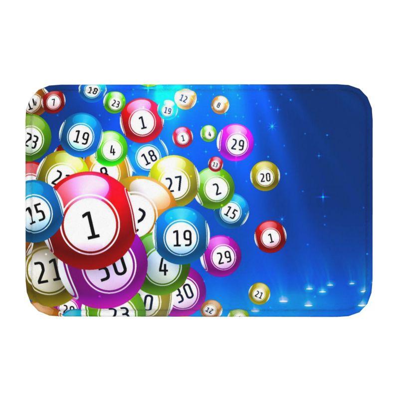 Game Bingo Doormat Mat Anti-Slip Kitchen Bathroom Toilet Rug Carpet 40*60cm