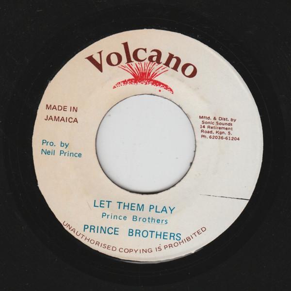 

7inch Record PRINCE BROTHERS - Let Them Play NONE Volcano Jamaica Reggae, Ska & Dub Used