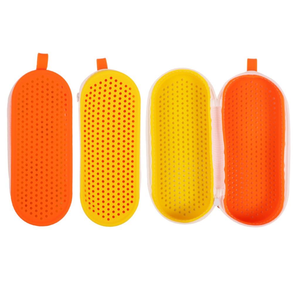 

Drain Hole Myopia Glasses Case Dual-Sided Sun Glasses Protection Box Eyeglasses Bag Men/Women жёлтый/оранжевый