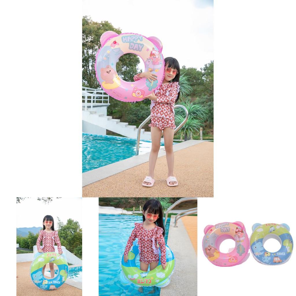 Dinosaur Inflatable Children's Swimming Ring Thickened Pvc Arm Floats Cartoon Design