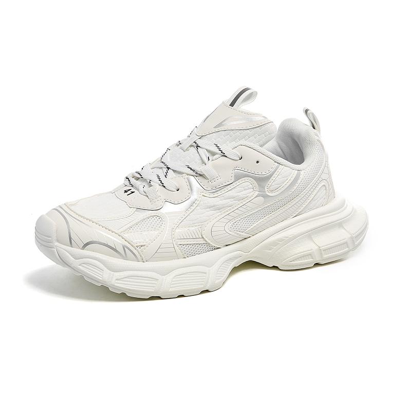 Paar Sportschuhe Dicke Sohle Mode Klassische Freizeitschuhe Verschleißfest Komfort Schnürschuhe Outdoor Laufschuhe für Herren Damen