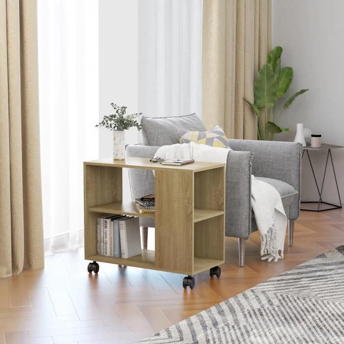 VidaXL Table d'appoint Chêne sonoma 70x35x55 cm Bois d'ingénierie 802123