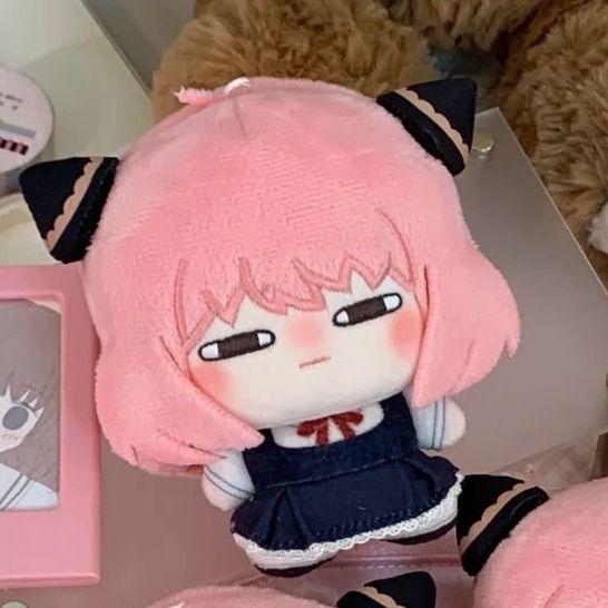 10cm Anime Anya Forger Cosplay Plush Doll SPY×FAMILY Cute Stuffed Toy 10CM