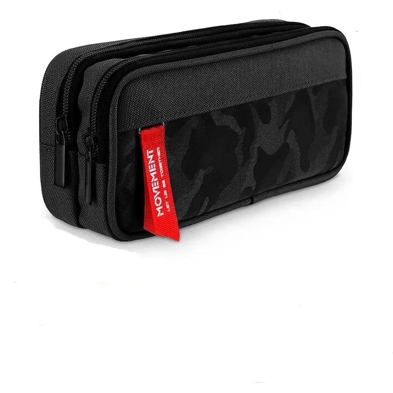 Camouflage Double Layer Pencil Case Boys High School Students Stationery Bag Simple Pencil Storage Pen Box