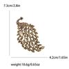 Fully Rhinestone Peacock Bird Brooch Fashionable and Elegant Coat Pin Jewelry Accessories and Gifts