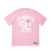 Li Ning Trendy Sports Series Buchstaben Rundhals Bequem Atmungsaktiv Vielseitig Kurzarm T-Shirt Damen T-Shirt Pfirsichholz-Rosa AHSV788-6