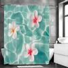 Egg Flower Ocean Shower Curtain, Bathroom Decorative Shower Curtain, Waterproof Shower Curtain with Hooks